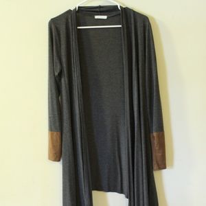 Reborn J Dark Grey Long Cardigan
